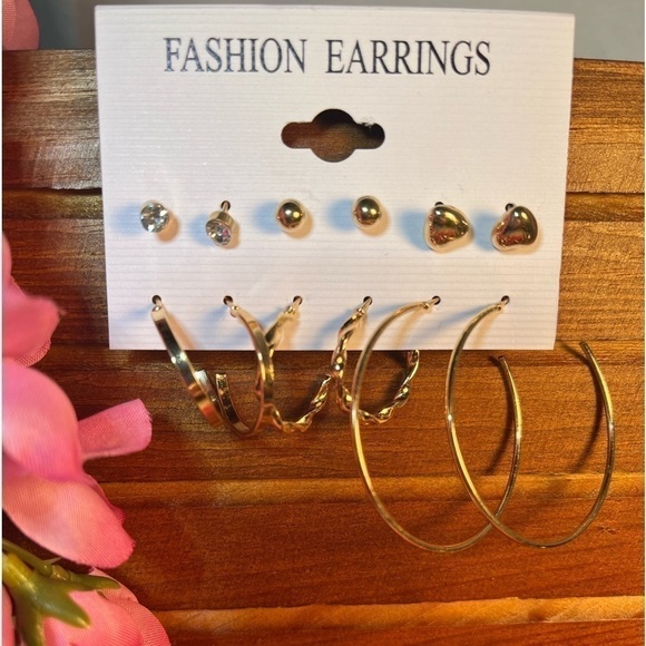 Jewelry - Fashion earrings set, artificial crystal, alloy pierced earrings